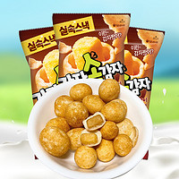 韩国进口 好丽友烤黄油味土豆球双层夹心膨化67g休闲零食品