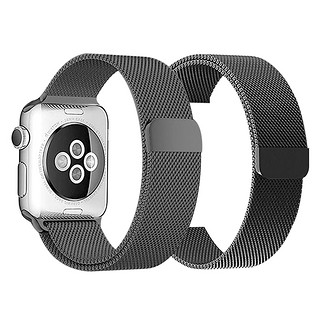 iwatch表带apple watch手表表带5/4/3/2/1代回环磁吸苹果手表表带42/44/40/38mm米兰尼斯金属不锈钢防水通用