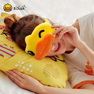 B.Duck小黄鸭眼罩遮光睡觉卡通可爱毛绒午休舒适睡眠护眼罩