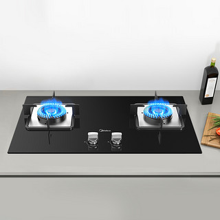 Midea 美的 J25侧吸式抽油烟机燃气灶套餐自动清洗套装烟灶组合厨房家用