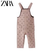 ZARA 新款 女婴幼童 小圆点针织背带裤 03336056926