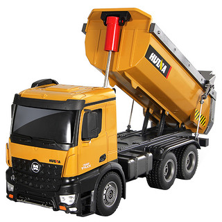 卡车模型遥控重型汇纳自卸车合金工程车挖掘机翻斗车拉土车玩具