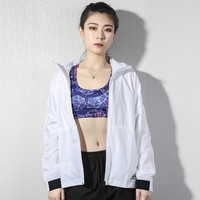 阿迪达斯 adidas外套女装2020秋季新款运动服防晒衣跑步薄款防风衣夹克