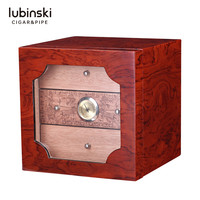 LUBINSKI雪茄保湿盒三层立式小型雪茄柜高档存储箱钢琴烤漆包邮