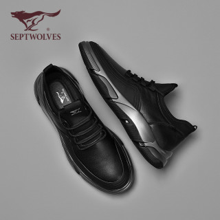 商品七匹狼男鞋2020新款秋季跑步鞋男士休闲运动黑鞋子夏季男潮鞋百搭