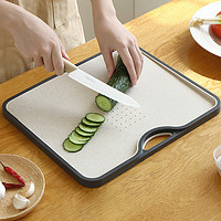 凤全双面防滑切菜板多用小麦秸秆砧板家用切水果案板菜板面板