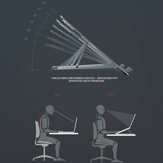 联想拯救者Z2弹药Y7000游戏本支架铝合金散热器MacBook悬空升降折叠桌面底座颈椎懒人电脑托架支撑可调节