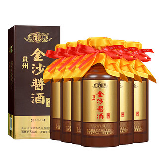 JINSHA 金沙 酱酒 六星 53%vol 酱香型白酒 500ml*6瓶 整箱装