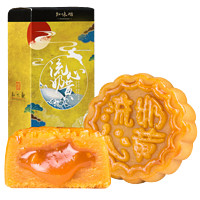 知味观杭州特产流心奶黄饼散装网红零食广式流沙蛋黄中秋节月饼