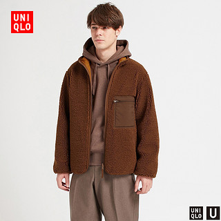 UNIQLO 优衣库 U系列 419541 仿羊羔绒两面穿夹克