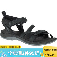 Merrell 迈乐女鞋夏季防滑舒适沙滩凉鞋28036W Black 6