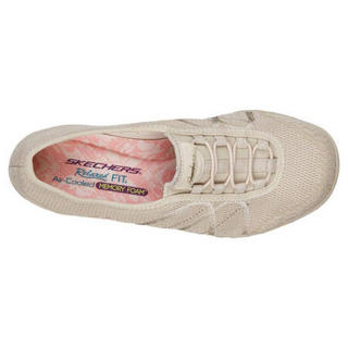 SKECHERS斯凯奇女鞋休闲鞋套脚舒适轻质23045 NATURAL 10