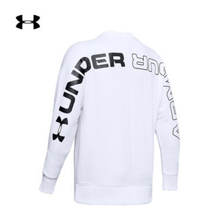 安德玛官方UA Unstoppable男童圆领运动卫衣Under Armour1343293 白色100 童XS