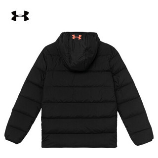 安德玛官方UA 女小童运动连帽羽绒外套Under Armour1351402 黑色001 5