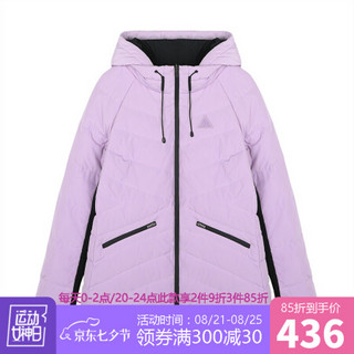 乐卡克公鸡舒适保暖时尚短装羽绒服女CB-5860183 粉紫 M