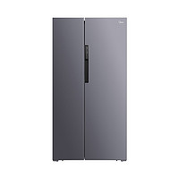 直播专享：Midea 美的 BCD-606WKPZM(E) 风冷对开门冰箱 606L 银色