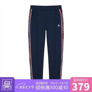 【20新品】乐卡克法国公鸡简洁时尚运动休闲针织运动长裤女 藏青 S