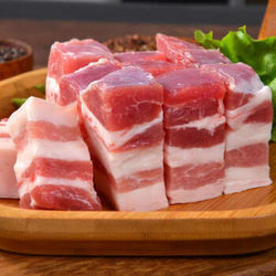 鲜木  新鲜五花肉块猪肉块   500g *4件 *4件