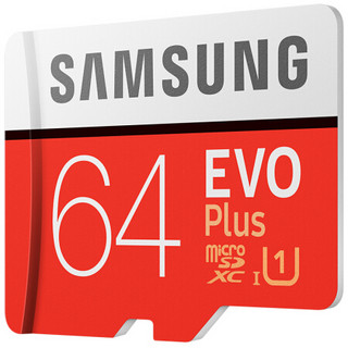 SAMSUNG 三星 EVO Plus系列 MB-MC64HA/CN Micro-SD存储卡 64GB（UHS-I、U1）