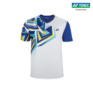 YONEX/尤尼克斯官网 110180BCR 羽毛球服 男款网格透气T恤上衣yy