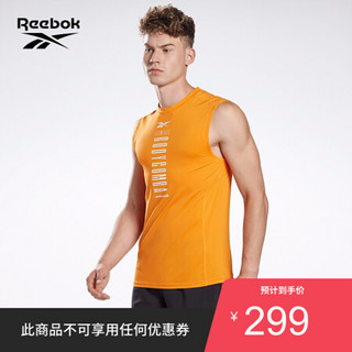 Reebok锐步健身LM BodyCombat Muscle Tank莱美男子背心GE1023 GE1023_橘色 A/L