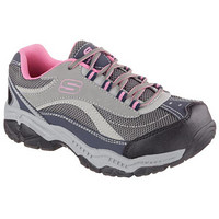 SKECHERS斯凯奇女鞋新款运动鞋休闲鞋钢头鞋低帮76574 GRAY / PINK 7