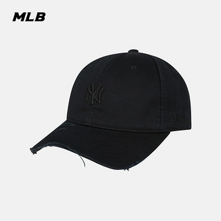 MLB官方 男女帽子NYLA棒球帽街头做旧刺绣LOGO运动休闲鸭舌帽CPKH