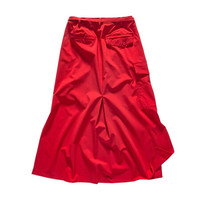 诺诗兰春夏女士半身裙 时尚休闲长裙 KL082222 宝石红色 XL