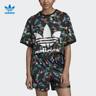 阿迪达斯官方 adidas 三叶草 AOP TEE 女子短袖上衣EC1876 如图 34