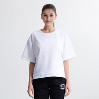 paulfrank2019春夏女士时尚休闲纯色打底短袖T恤 舒适透气 白色 S