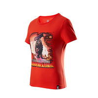 【WWE联名】必迈（bmai）跑步文化短袖19新款夏季女士透气半袖圆领休闲运动T恤 狂热红 XL