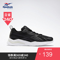 Reebok锐步男女复古休闲鞋ASTRORUN夏季情侣款低帮运动鞋 EH3100 EH3098_黑色 34.5