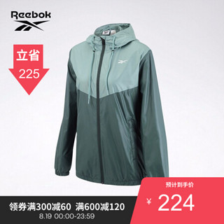 Reebok锐步 运动健身M COLOR BLOCK WB男子休闲防风衣GL4113 GL4113_绿色 A/S