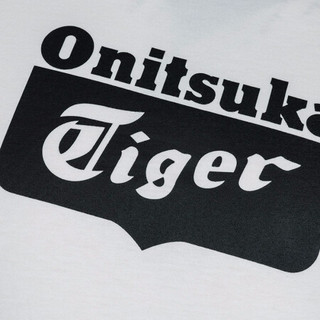 Onitsuka Tiger鬼塚虎休闲圆领短袖T恤男女 2183A053-001 白色 S