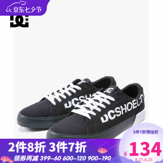 DCSHOECOUSA dc夏新款拼色帆布鞋时尚潮流低帮鞋男鞋ADYS300504 黑色-BKW 45