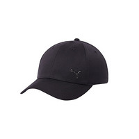 PUMA 彪马 官方 新款纯色棒球帽 METAL CAT 021269 黑色 01-ADULT 均码