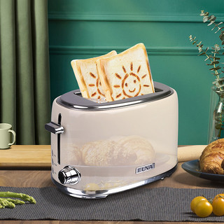 EUNA/优诺 复古早餐系列多士炉 全自动多功能 烤面包机吐司机家用