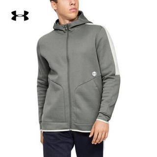 安德玛官方UA Recovey男子运动拉链连帽外套Under Armour1348407 绿色388 XL