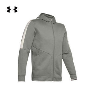 安德玛官方UA Recovey男子运动拉链连帽外套Under Armour1348407 绿色388 XL