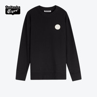 Onitsuka Tiger鬼塚虎休闲卫衣长袖T恤圆领 男女2183A491-011 黑色 XL