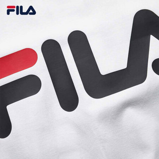 FILA x MIHARA 斐乐 蔡徐坤力荐女子短袖T恤2020夏秋联名款潮流运动休闲假两件上衣 白色拼接-WT 180/96A/XXL