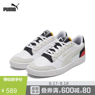 PUMA彪马官方 新款男女同款情侣休闲鞋 RALPH SAMPSON 374749 白-黑色-鲜红色-01 38.5