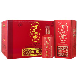 百年糊涂52度窖藏礼盒贵州浓香型高粱白酒500ml*6瓶推荐送礼宴会