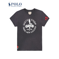 Ralph Lauren/拉夫劳伦女装 2020年夏季骑手平纹针织T恤21660 001-黑色 XL