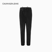 CK JEANS 2020秋冬新款 男装抽绳收腰灯芯绒休闲长裤 J316504 BEH-黑色 XL