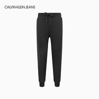 CK JEANS 2020秋冬新款 男装刺绣LOGO合身版休闲裤 J317605 BAE-黑色 XS