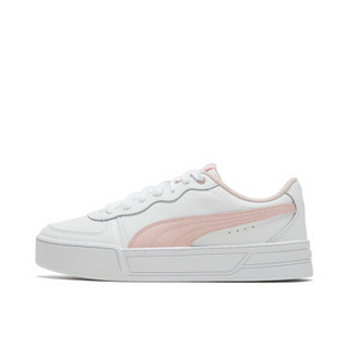 PUMA彪马官方 新款女子厚底休闲鞋 PUMA SKYE 374764 白-粉色 04 36