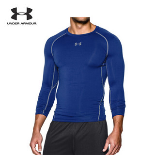 安德玛官方UA Armour男子运动长袖紧身衣Under Armour1257471 蓝色400 XL