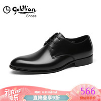 金利来(goldlion)男鞋休闲鞋正装商务时尚舒适皮鞋51502036701A-黑色-37码
