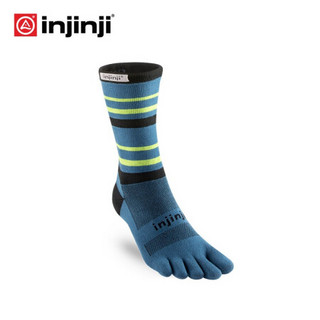 injinji 五指袜 长筒薄款 COOLMAX 马拉松跑步运动吸汗 猫眼石 S